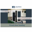 JELD-WEN F-3500 60" x 80"  Fiberglass RH outswing French Patio Door w/ Low-E Glass