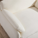 ModernLuxe 50"W Oversized Chenille Wide & Deep Seat Upholstered Armchair w/ Pillows