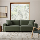 All Modern Ives 90'' Upholstered Deep Sofa in Velvet