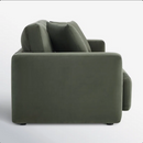 All Modern Ives 90'' Upholstered Deep Sofa in Velvet
