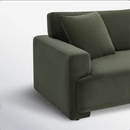All Modern Ives 90'' Upholstered Deep Sofa in Velvet