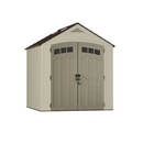 Suncast 7' x 7' Vista Brown Gable Roof Plastic Resin Storage Shed