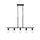 Quoizel Pendle Brooke 5 -Light Matte Black Bare bulb Steel Chandelier