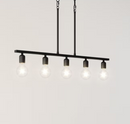 Quoizel Pendle Brooke 5 -Light Matte Black Bare bulb Steel Chandelier