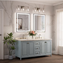 Keonjinn 24" x 30" Frameless Rectangle Fog Free Bathroom Vanity Mirror
