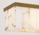 PB Windham Alabaster Linear Chandelier
