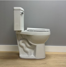 Convenient Height Extra Tall Toilets Pearl White Elongated Tall height 12-in Rough-In 1.28 GPF Dual Flush Soft Close 2-piece Toilet