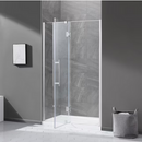 OVE Decors Niko Satin nickel 46"-48" W x 73.9" H Frameless Shower door