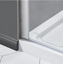 OVE Decors Niko Satin nickel 46"-48" W x 73.9" H Frameless Shower door