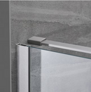 OVE Decors Niko Satin nickel 46"-48" W x 73.9" H Frameless Shower door