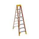 Werner NXT1A 8-ft ( 12-ft Reach  Fiberglass Type 1A - 300 lbs. Load Capacity Step ladder