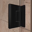 DreamLine Unidoor Plus Matte Black 31" x 72"  Frameless Clear Glass Corner Hinged Shower door