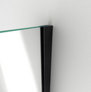 DreamLine Unidoor Plus Matte Black 31" x 72"  Frameless Clear Glass Corner Hinged Shower door