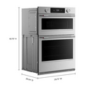 KitchenAid 30 inch Self + Steam Cleaning Air Fry Smart Compatible Microwave Wall Oven Combo