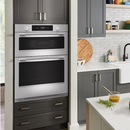 KitchenAid 30 inch Self + Steam Cleaning Air Fry Smart Compatible Microwave Wall Oven Combo
