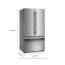KitchenAid 3-Door 36" Wide French Door Refrigerator