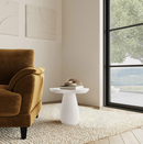 Perth 17-inch Side Table with Cloud-Shaped Top Off White