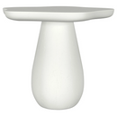 Perth 17-inch Side Table with Cloud-Shaped Top Off White