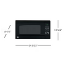 GE 2.0-cu ft 1200 -Watt Countertop Microwave -Black