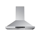 VIKIO 36 inch Convertible 980-CFM Recirculating Stainless Steel Wall-Mounted Range Hood