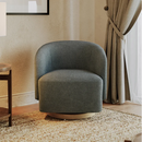 Henredon Murphy Swivel Boucle Chair, Gray