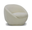 Better Homes & Gardens Mira Swivel Accent Chair, Cream Shearling