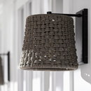 Palecek Brunswick One Light Outdoor Wall Sconce Charcoal
