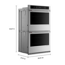 KitchenAid 30-inch Electric Double Wall Oven with No Preheat Air Fry Mode - PrintShield™