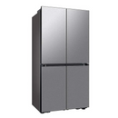 Samsung - 36 in. Wide Bespoke 23 Cu. Ft. 4-Door Flex French Door Refrigerator w/ Beverage Center - Stainless Steel