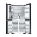 Samsung - 36 in. Wide Bespoke 23 Cu. Ft. 4-Door Flex French Door Refrigerator w/ Beverage Center - Stainless Steel
