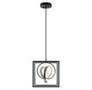 MENCOLULU Light Black Modern/contemporary Square LED Small Hanging Pendant Light