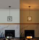 MENCOLULU Light Black Modern/contemporary Square LED Small Hanging Pendant Light