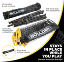 Boulder Portable Net - Foldable/Extendable Poles for Multiple Sports 14' Black/Yellow