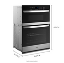 Whirlpool 30 inch Self-cleaning Microwave Wall Oven Combo ( Stainless Steel )