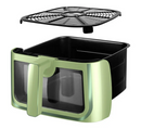 Gourmia 8 Qt Air Fryer, 8 Presets with Digital Display, FryForce 360° Technology, Green