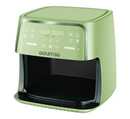 Gourmia 8 Qt Air Fryer, 8 Presets with Digital Display, FryForce 360° Technology, Green