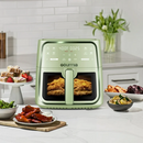 Gourmia 8 Qt Air Fryer, 8 Presets with Digital Display, FryForce 360° Technology, Green