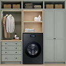 Samsung Bespoke Traditional Drying 5.3-cu ft Vented All-In-One Washer Dryer Combo with Steam Cycle ( Brushed Black )