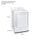 Samsung 7.2-cu ft Vented Electric Dryer ( White )