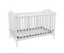 Baby Relax Adele 3-in-1 Convertible Crib, White