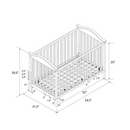 Baby Relax Adele 3-in-1 Convertible Crib, White