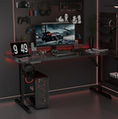 GTRACING 55" Large RGB Sturdy Gaming Desk, Black