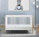 Delta Children Casey 4-in-1 Convertible Crib, Bianca White/Natural