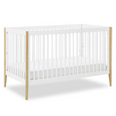 Delta Children Casey 4-in-1 Convertible Crib, Bianca White/Natural