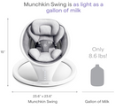 Munchkin Electric Baby Swing White/Grey