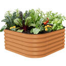 Vego Garden Raised Garden Bed Kit, 17" Tall 4 in 1 Modular Metal Raised Garden Beds Kit