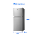 Midea 4.5-cu ft Mini Fridge with Freezer ( Stainless Steel )