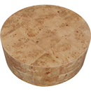 Meridian Furniture Burl Round 36" Coffee Table in Natural Ash Wood
