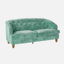 The Pioneer Woman Laurel Tufted Sofa in Teal Velvet 80"