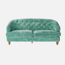 The Pioneer Woman Laurel Tufted Sofa in Teal Velvet 80"